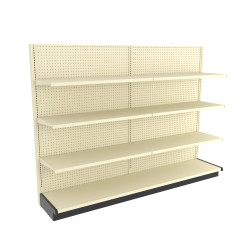 Lozier Wood Wall Gondola Unit With 10 Shelves | DGS Retail