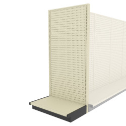 Lozier Shelving End Cap Display Unit, Platinum 36W 78H 22D Lozier Shelving End Cap Display Unit, Platinum 36W 78H 22D