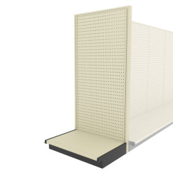 Lozier Shelving End Cap Display Unit, Platinum 36W 78H 25D Lozier Shelving End Cap Display Unit, Platinum 36W 78H 25D