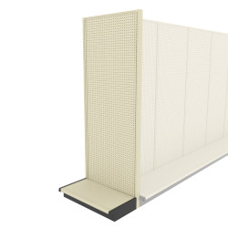 Lozier Shelving End Cap Display Unit, Platinum 36W 96H 19D Lozier Shelving End Cap Display Unit, Platinum 36W 96H 19D
