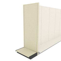 Lozier Shelving End Cap Display Unit, Platinum 36W 96H 22D Lozier Shelving End Cap Display Unit, Platinum 36W 96H 22D