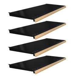 wood iron shelf 620*600*180〈サンドカラー〉 Gondola Shelves With Wooden Price Tag Molding | DGS Retail
