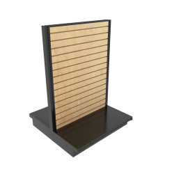 Lozier Gondola Wood Slat Wall Display C-Store Shelving | DGS Retail