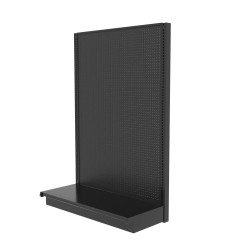 Lozier Shelving Single-Sided Starter, Black Marteck 48W 72H 22D