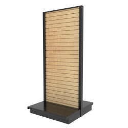 Wood Slatwall Gondola Shelving With 10 Shelves | Holds 2100 Lbs