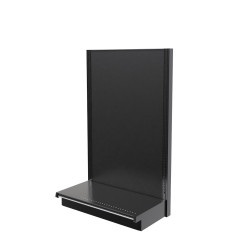 Lozier Gondola Wall Display Starter, Black 36W 60H 16D