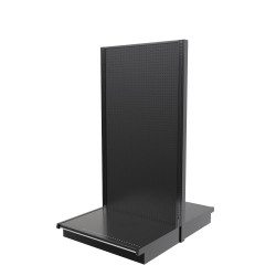 Lozier Gondola Island Display Starter, Black 36W 72H 25D Lozier Gondola Island Display Starter, Black 36W 72H 25D