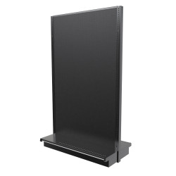Lozier Gondola Island Display Starter, Black 48W 72H 13D