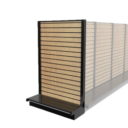 Lozier Wood Slatwall Gondola Retail End Cap 36W 60H 13D