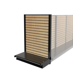 Lozier Wood Slatwall Gondola Retail End Cap 36W 60H 16D