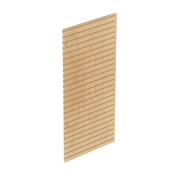 Wood Slatwall Back Panel For Lozier Gondola Shelving | DGS Retail