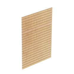 wood slat wall backing for Lozier gondola shelving unit wood slat wall backing for Lozier gondola shelving unit
