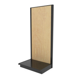 Wooden Slatwall Shelving Unit With 10 Shelves | Holds 4200
