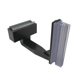 Paddy Clip Magnetic Aisle Violator Sign Holder Black 3"H