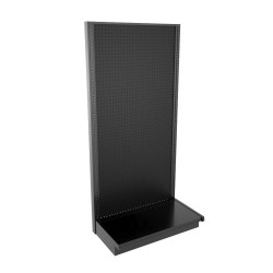 Lozier Gondola Wall Display Starter, Black 36W 78H 19D