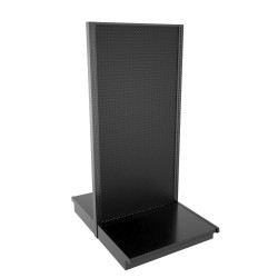 Lozier Gondola Island Display Starter, Black 36W 78H 25D