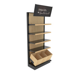 Wood Gondola Shelving Wall Unit With Shelves, 3ft Wide - DGS Retail