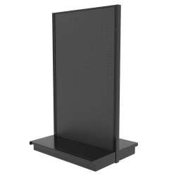 Lozier Shelving End Cap Unit, Black 30W 78H 16D | DGS Retail