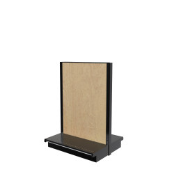 Lozier Gondola Double Sided Starter, Black and Wood 36W 60H 16D