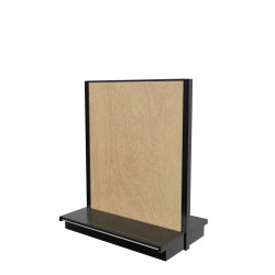 Lozier Gondola Double Sided Starter, Black and Wood 48W 60H 13D Lozier Gondola Double Sided Starter, Black and Wood 48W 60H 13D