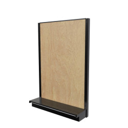 Lozier Gondola Wall Display Starter, Black and Wood 48W 72H 13D Lozier Gondola Wall Display Starter, Black and Wood 48W 72H 13D