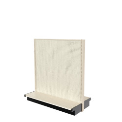 Lozier Gondola Double Sided Starter, Platinum 48W 54H 13D Lozier Gondola Double Sided Starter, Platinum 48W 54H 13D