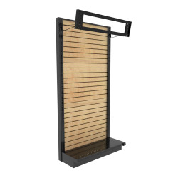 Impactful Real Wood Slatwall Wall Display 36W 84H 13D | DGS Retail