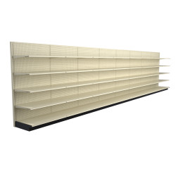 Black Retail Display Shelving - 32ft Wide, 84