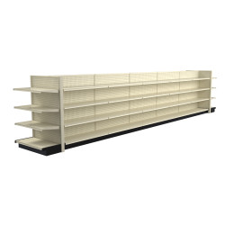Lozier Platinum Gondola Shelving Island Display - 24ft Wide, 54"H, 16"D, 48 Shelves Lozier Platinum Gondola Shelving Island Display - 24ft Wide, 54"H, 16"D, 48 Shelves