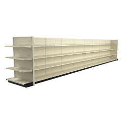 Lozier Platinum Gondola Shelving Island Display - 36ft Wide, 72"H, 22"D, 72 Shelves Lozier Platinum Gondola Shelving Island Display - 36ft Wide, 72"H, 22"D, 72 Shelves