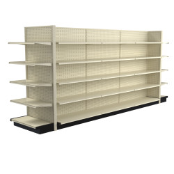Lozier Mid-Sized 16ft Retail Shelving - 16