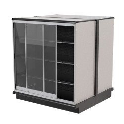 Lozier 12-Foot Wide Gondola Security Case with Shelving – 84