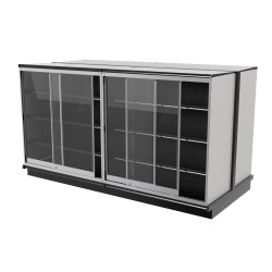 Lozier 4-Foot Wide Double-Sided Gondola Security Case with