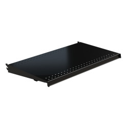 Retail-ready black metal 30W x 16D shelf made for Lozier gondola wall or endcap display Retail-ready black metal 30W x 16D shelf made for Lozier gondola wall or endcap display