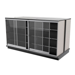 Lozier 8-Foot Wide Double-Sided Gondola Security Case – 54