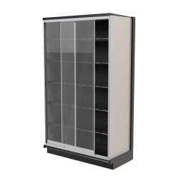 Lozier 4-Foot Wide Double-Sided Gondola Security Case with
