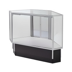 70 inch Full Vision Gray Display Case Ready to Assemble | DGS Retail