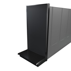 Store End Cap Display | Black Gondola Aisle Ends | DGS Retail