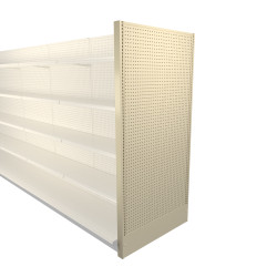 【再販】la épingle * №2 la perle エパングルシート Lozier Gondola Shelving End Panel Platinum 36W 54H | DGS Retail