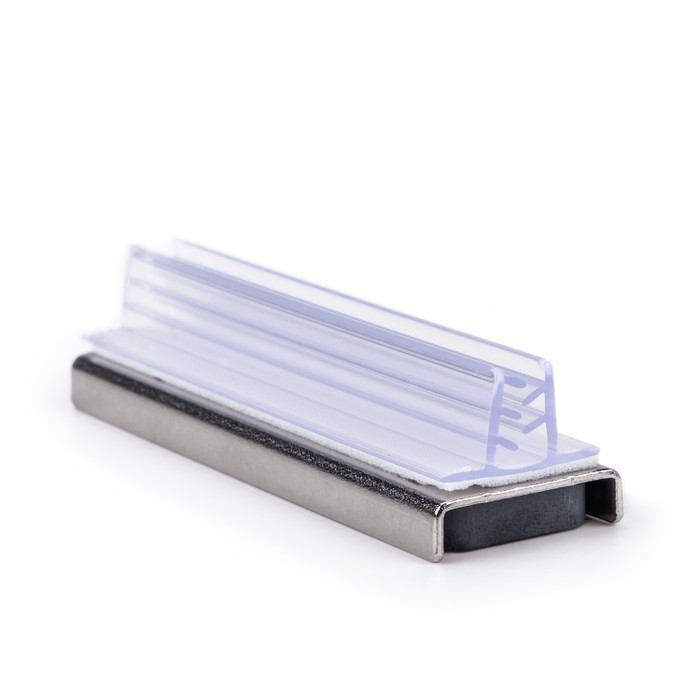 magnetic sign holder used to display sale signs on gondola headers and toppers at retail stores
