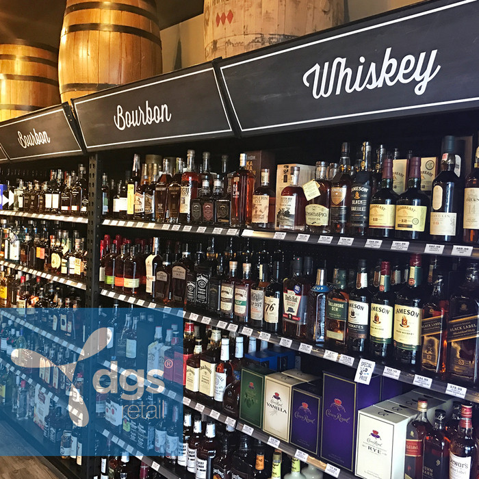 Store Shelving Header Sign Holder For Gondola | DGS Retail