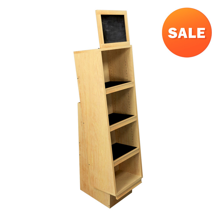 wood wine crate liquor store display made by DGS Retail