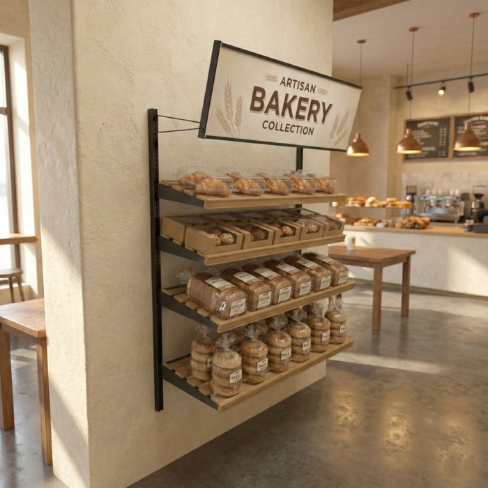 Vintage Wood Wall Racks For Behind Checkout Counters | DGS Retail
