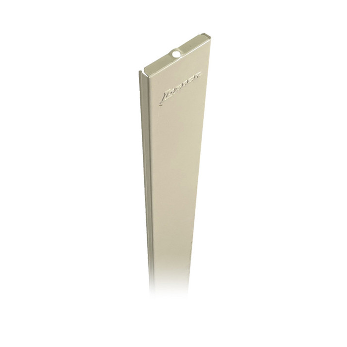 Lozier gondola shelving parts t-leg uprite end trim for mobile gondola in black 72 inches high