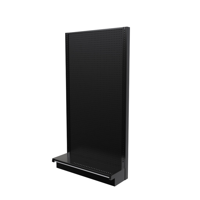 Lozier Gondola Wall Display Starter, Black 36W 72H 13D