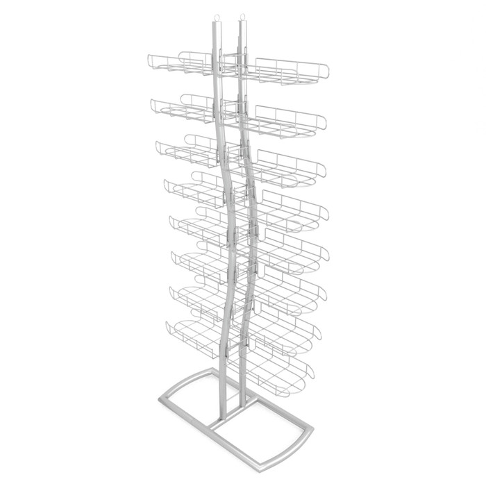16-tier double-sided retail hat display rack