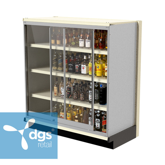Lozier Gondola Security Case with Shelving – 48