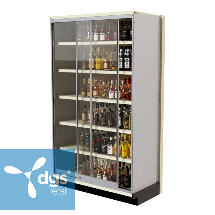 Lozier Gondola Security Case with Platinum Shelving – 48