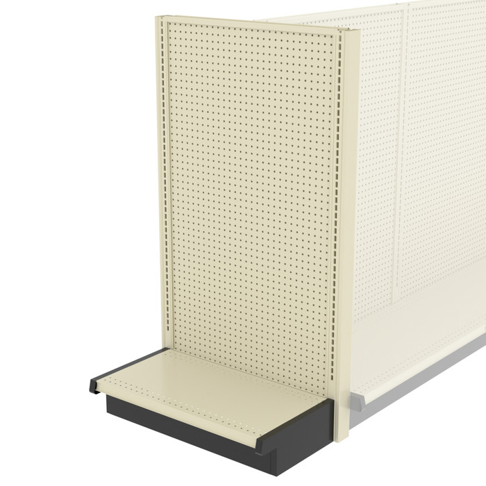 Lozier Shelving End Cap Unit, Platinum 30W 54H 16D