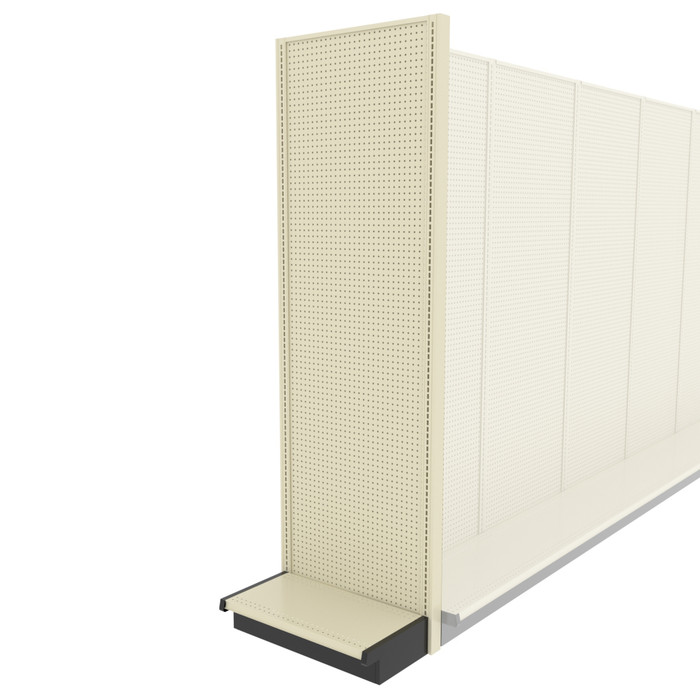 Lozier Shelving End Cap Unit, Platinum 30W 96H 16D
